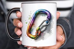 Watercolor Carabiner PNG Clipart Product Image 3