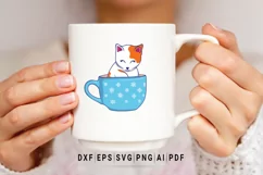 Cat Clipart, Funny cats, Kawaii kitten, doodle Kitty icons Product Image 3