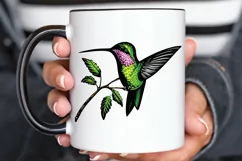 Watercolor Cute Hummingbird PNG Clipart Product Image 3