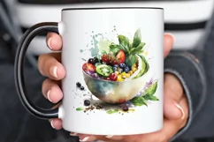 Watercolor Bowl Healthy PNG Clipart Product Image 3