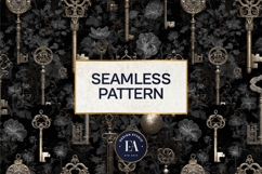Antique Keys Pattern | Gothic Vintage Texture Product Image 2