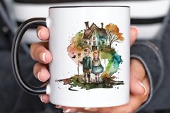 Watercolor Hansel and Gretel PNG Clipart Product Image 3