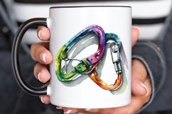 Watercolor Carabiner PNG Clipart Product Image 3