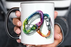 Watercolor Carabiner PNG Clipart Product Image 3