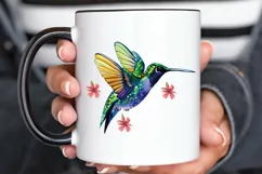 Watercolor Cute Hummingbird PNG Clipart Product Image 3