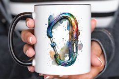 Watercolor Carabiner PNG Clipart Product Image 3