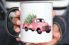 Watercolor Vintage Truck PNG Clipart Product Image 3