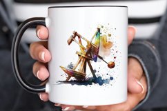 Watercolor Catapult PNG Clipart Product Image 3