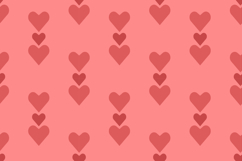 Scarlet Hearts prints |Valentine's seamless patterns Product Image 4