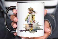 Watercolor Little Girls PNG Clipart Product Image 3