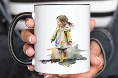 Watercolor Little Girls PNG Clipart Product Image 3