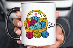 Watercolor Crochet Knitting PNG Clipart Product Image 3