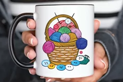 Watercolor Crochet Knitting PNG Clipart Product Image 3