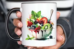 Watercolor Bowl Healthy PNG Clipart Product Image 3