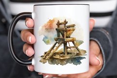 Watercolor Catapult PNG Clipart Product Image 3