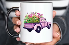 Watercolor Vintage Truck PNG Clipart Product Image 3