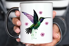 Watercolor Cute Hummingbird PNG Clipart Product Image 3