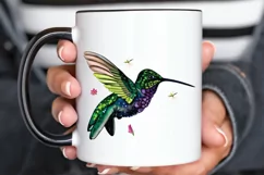 Watercolor Cute Hummingbird PNG Clipart Product Image 3