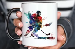 Watercolor Hockey PNG Clipart Product Image 3