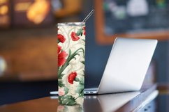 3D Carnations Flowers Tumbler Wrap, 3d Tumbler Wrap Product Image 4