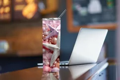 3D Starfish and Seashells 20 oz Skinny Tumbler Sublimation Product Image 4