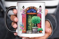 Flower Doors Watercolor PNG Clipart Product Image 2