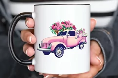 Watercolor Vintage Truck PNG Clipart Product Image 3