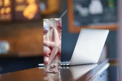 3D Pink Starfish 20 oz Skinny Tumbler, Seashells Tumbler png Product Image 4