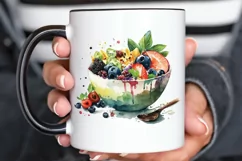 Watercolor Bowl Healthy PNG Clipart Product Image 3
