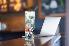 3D Floral Tumbler Wrap, 3D Flowers 20 oz Skinny Tumbler Product Image 4