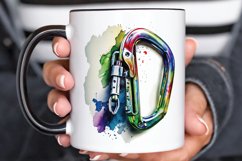 Watercolor Carabiner PNG Clipart Product Image 3