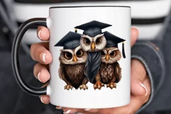 Graduation Owl Friends Sublimation PNG Clipart Product Image 3
