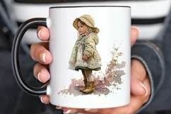 Watercolor Little Girls PNG Clipart Product Image 3