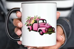Watercolor Vintage Truck PNG Clipart Product Image 3