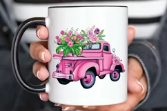 Watercolor Vintage Truck PNG Clipart Product Image 3