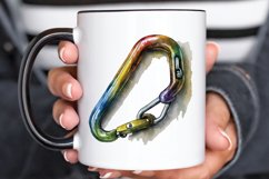 Watercolor Carabiner PNG Clipart Product Image 3