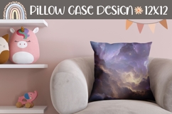 Abstract Pillow, Violet Pillow Template, Glitter Pillow Product Image 1