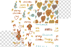 Wax Crayons Holiday Wishes Seamless Patterns Product Image 2