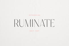Ruminate Elegant Modern Serif Font Product Image 1