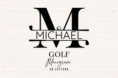 Golf Monogram SVG Bundle 26 Letters Product Image 1