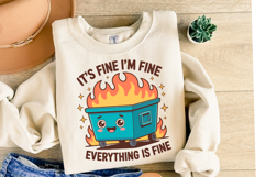 It's fine I'm Fine Everything is Fine Svg | Shirt Svg Product Image 2