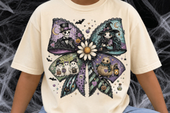 Halloween Bow PNG, Spooky Coquette Halloween Sublimation, Wi Product Image 2