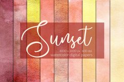 Watercolor digital papers bundle|Watercolor textures bundle Product Image 11
