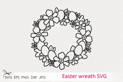 Easter Wreath svg files for cricut Product Image 1