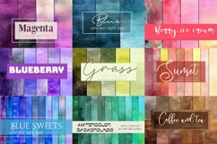 Watercolor digital papers bundle|Watercolor textures bundle Product Image 12