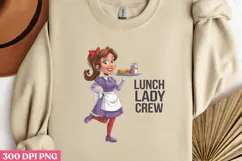 Lunch Lady Crew PNG, Lunch Lady Sublimation PNG Product Image 2