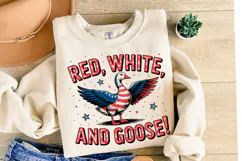 Red White and Goose Svg | Svg Files for Cricut | Shirt Svg Product Image 2