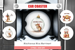 Mice Merriment Car Coaster Product Image 1