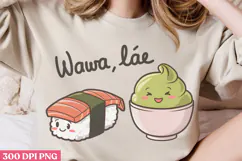 Wawa, Lie PNG, Sushi Sublimation PNG Product Image 2