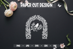 23 Floral Cute Paper Cut SVG Bundle Product Image 2